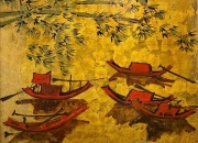 Họa sĩ: Ngô Thành Nhân-Tác phẩm : Thuyền Đỏ