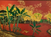Họa sĩ : Nguyễn Văn Bình-Tác Phầm : Phong cảnh nông thôn