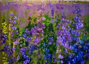 Tác phầm :  Vườn Violet - Họa sĩ : Trần Lê Hậu Anh